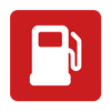 Red fuel pump icon